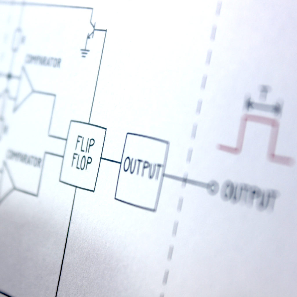 Print as gift for engineers showing example circuit.